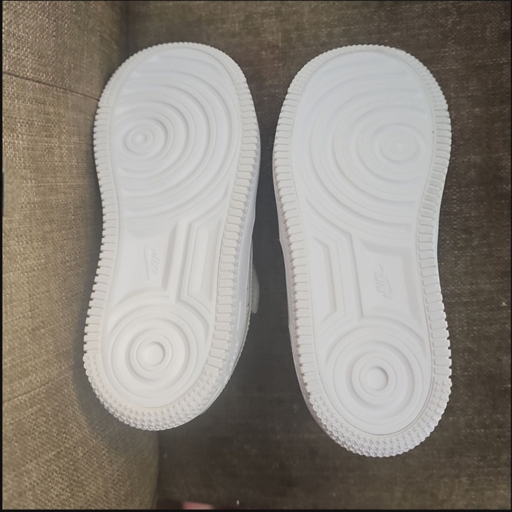 Kids All White Air Force 1s